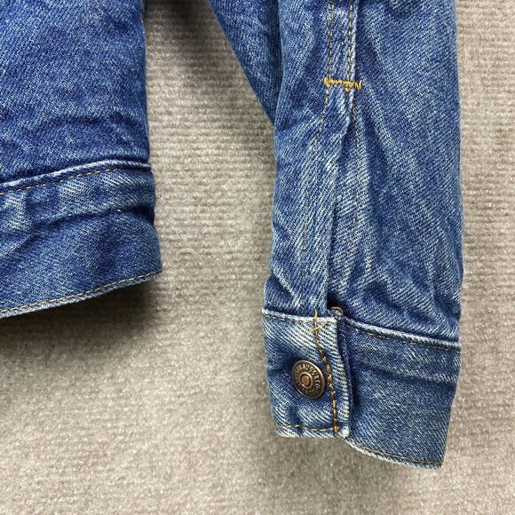 Levis Trucker Jacket M Blue Sherpa Lined Vintage Denim Made in USA 70s/80s - Picture 5 of 16